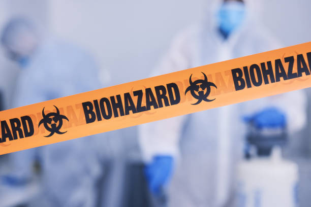 Professional Biohazard Cleanup technician working in Titusville, FL